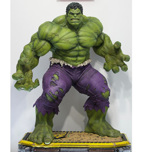Personajes de Acción de Películas de Superhéroes, Figura de Hulk de Tamaño Real, Escultura de Resina de Fibra de Vidrio, Figuras de Personajes Musculosos - Product Image 2