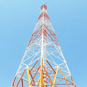 3 Been Legged Buis Pijp Buisvormige Zelfdragende Staal Thermisch Verzinkt 60M Telecom Telecommunicatie Communicatie Mobiele Toren
