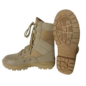 Cheville haute hommes bottes de Combat en plein air désert entraînement cuir noir vert bottes de sécurité tactique - Product Image 6