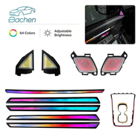 Kit d'éclairage d'ambiance dynamique en cristal pour Honda CRV 2023-2026, LED 64 couleurs, amélioration de l'intérieur, décoration atmosphérique, éclat lumineux