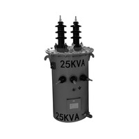 Transformador Monofásico Sumergido en Aceite con Bobinado de Aluminio, Capacidad Ajustable, Cilíndrico, 60Hz, Transformador de Distribución de Energía 10kV