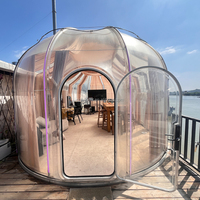 Prix bon marché d'usine Serre PC Dome House Tente dôme géodésique pour restaurant