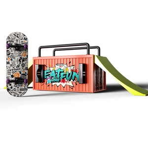 MOMSIV KETIEE Finger Skateboard Park Ramp Toys Mini Fingerboard Skate Rail Set, Half Pipe Finger Skateboards Kit, Ultimate Skateparks Training Props for Kids & Adult (Style A MOMSIV KETIEE Finger Skateboard Park Ramp Toys Mini Fingerboard Skate Rail Set, Half Pipe Finger Skateboards Kit, Ultimate Skateparks Training Props for Kids & Adult (Style A