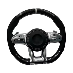 Volante de Fibra de Carbono para <span class=keywords><strong>Mercedes</strong></span> Benz Clase C Cla C200 G55 C300 Amg W203 W204 W205 W211 W213 W463 S205 A45s Cla 250 - Product Image 5