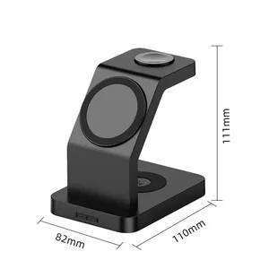 Soporte Magnético para Teléfono 3 en 1 con Cargador Inalámbrico de Carga Rápida de 15W para Apple IWatch, AirPods, <span class=keywords><strong>iPhone</strong></span> 15, 14, 13, <span class=keywords><strong>12</strong></span> <span class=keywords><strong>Pro</strong></span> <span class=keywords><strong>Max</strong></span> - Product Image 4