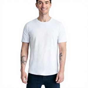Camisetas de Cuello Redondo para Hombre, 100% Algodón Suave, 160 GSM, Manga Corta, Lisas, para Verano, Transpirables, de Secado Rápido, Casuales, Venta al Por Mayor OEM - Product Image 6
