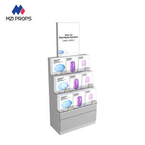 GDR11-ZD-M05 negozio di profumi Display <span class=keywords><strong>Top</strong></span> di moda grigio espositore in legno con contenuto di ferro per negozi per la progettazione di negozi di Branding <span class=keywords><strong>Store</strong></span> - Product Image 1