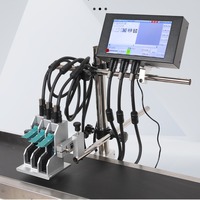 Imprimante jet d'encre automatique personnalisée et machine de codage laser UV pour l'impression de la date de production sur ligne de convoyeur d'œufs à vitesse variable