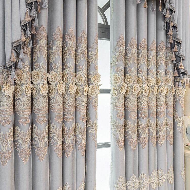 Double Ply Blackout Curtain in Panel Grey