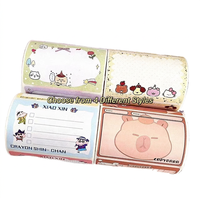 Bloc-notes autocollant de dessin animé, notes adhésives mignonnes en forme d'animaux, marqueurs d'index pour journal, agenda, bureau
