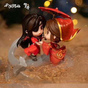 HY <span class=keywords><strong>Heaven</strong></span> <span class=keywords><strong>Officials</strong></span> <span class=keywords><strong>Blessing</strong></span> Hua Cheng Xie Lian Q Version Figurines Anime Authentiques Faite à la Main, Ornements Bidimensionnels - Product Image 5