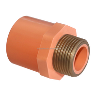 Raccord de tuyauterie CPVC de marque ULP pour système d'incendie, protection incendie, arroseur en plastique orange pour sol, écologique, jardin