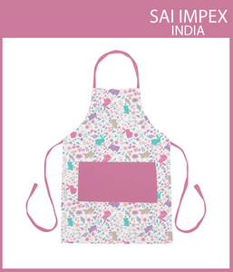 High Quality 100% Cotton <b>Apron</b> Custom Printed Design Durable Washable Sustainable Anti- Adjustable Strap Home Textile - Product Image 3