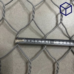 Rouleau de grillage gabion 2x30m, revêtement PVC, fils 60x80, 80x100, <span class=keywords><strong>100x120</strong></span>, 120x150mm, diamètre de fil 2.0-4.0mm, pour restauration de cours d'eau et contrôle de l'érosion - Product Image 4