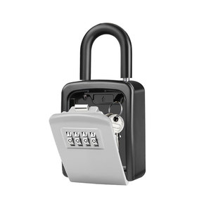 Caja de Seguridad para Llaves de Casa, de Aleación de Aluminio Negra, con Cerradura de <span class=keywords><strong>Contraseña</strong></span>, Resistente a la Intemperie, para Uso en Interiores/Exteriores, Garaje - Product Image 2