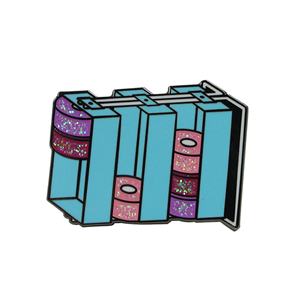 Material escolar creativo: Etiquetas de identificación personalizadas, insignias metálicas de anime, broches para club de lectura, juego de pines de esmalte duro - Product Image 3