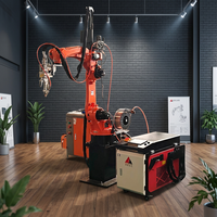 Machine de soudage laser robotisée, bras robotisé industriel à 6 axes, portée 2000 mm, soudeuse laser à fibre pour structure en acier lourd, 3000 W, 6000 W
