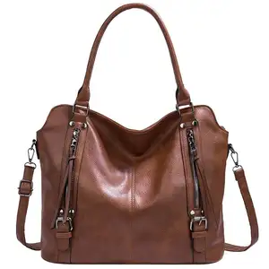 High Quality Big Capacity Women Handbag Luxury Women Bag Side Pockets Design Hand Bag PU Leather Totes Shoulder Bags Ladies