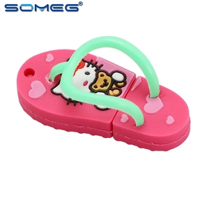 USB mini Hello Kitty dép giày bút ổ đĩa 4GB 8GB 16GB 32GB 64GB đáng yêu phim hoạt hình Pendrive Flash Memory Stick đĩa - Product Image 5