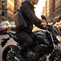 Sac bandoulière étanche pour moto/vélo avec logo personnalisé, 10 pièces, avec serrure USB antivol, sacoche de poitrine/sac à bandoulière