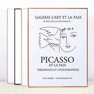 Cadre <span class=keywords><strong>photo</strong></span> <span class=keywords><strong>en</strong></span> métal noir à bordure fine avec passe-partout blanc, écologique, moderne et <span class=keywords><strong>minimaliste</strong></span>, pour affiches d'art linéaire, idéal pour l'affichage mural <span class=keywords><strong>en</strong></span> portrait - Product Image 4