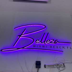 Letrero retroiluminado 3D, letrero <span class=keywords><strong>Led</strong></span> personalizado para exteriores, letrero con logotipo de letrero <span class=keywords><strong>Led</strong></span> para restaurantes temáticos, lugares de boda - Product Image 2