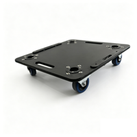 Flight case DJ personnalisé en aluminium 4U 6U 8U 12U avec couvercle coulissant et porte coulissante pour amplificateur réglable