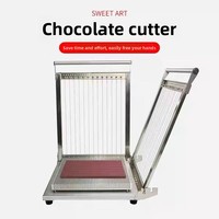 Coupe-chocolat manuel à double bras pour gâteaux au fromage, machine à découper le chocolat, coupe-chocolat en forme de guitare