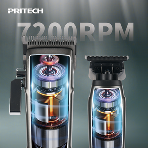 Pritech Draadloze Haarsnijmachine Oplaadbare Baardscheerapparaat Professionele Tondeuse Met Draadloos Opladen - Product Image 4
