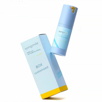 Nouvelle conception, flacon séparé en PP noir mat 30ML 50ML, flacon de lotion sans air rotatif, pompe pulvérisatrice, écologique, boîte de 15ML