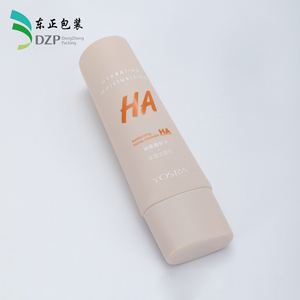 Tubo Cosmetico Vuoto in PE Beige 30-80ml con Tappo Ovale Beige da 30mm, Confezione Squeezable per Detergente Viso Idratante e Nutriente con Acido Ialuronico - Product Image 3
