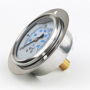 YN-40ZT YN-50ZT YN-60ZT เกจวัดแรงดันแบบมีหน้าแปลน การเชื่อมต่อเกลียวสแตนเลส 0-10 บาร์ ความแม่นยำ 2.5 เกจวัดความแม่นยำสูง - Product Image 2