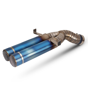 Tubo silenciador modificado azul quemado de aleación de titanio completo, conexión de <span class=keywords><strong>doble</strong></span> <span class=keywords><strong>salida</strong></span>, tubo delantero Original, <span class=keywords><strong>Escape</strong></span> deslizante para Honda CBR600RR F5 - Product Image 3