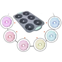 Ensemble de 3 moules à gâteaux en silicone résistant à la chaleur pour les produits de cuisson de cuisine ménagers adaptés à la cuisson de gâteaux et de pains