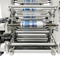 Machine d'impression automatique de sacs d'emballage alimentaire machine d'impression flexographique à pile pour film plastique