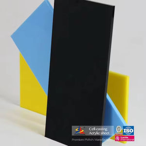 HUASHUAITE-Lámina negra acrílica PMMA brillante de plástico de alta calidad, 5mm, 3mm, para corte láser, grabado láser - Product Image 3