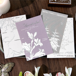 สมุดสติกเกอร์ตกแต่งลายวินเทจแบบฟอยล์สีเงิน ซีรีส์ตู้ไปรษณีย์ร้าง 20 แผ่นต่อแพ็ค - Product Image 4