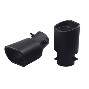 2.5-inch Stainless Steel Exhaust Pipe Head with square Mesh Black Tailpipe Head for Automobiles - Product Image 4