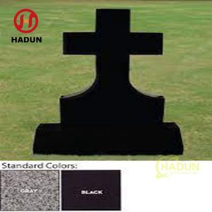หินแกรนิตสีดำสั่งทำพิเศษสำหรับทำป้ายหลุมศพรูปไม้กางเขน - Product Image 2