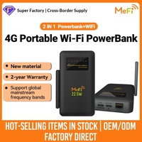 G4 PRO 4G Carte SIM compatible MIFI WiFi6 Charge rapide 22,5W Batterie externe portable 10000mAh avec pare-feu et VPN intégrés