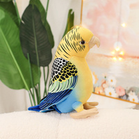 Vente en gros de jouets en peluche super doux de la marque MEIWEN, mignons modèles Budgerigar et Toucan, design personnalisable, tailles sur mesure, rembourrés en coton PP