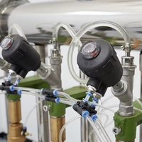 Mélangeur semi-automatique pour eau gazeuse aromatisée, production de boissons gazeuses (Cola), pompe haute pression à 4 têtes pour verre motorisé