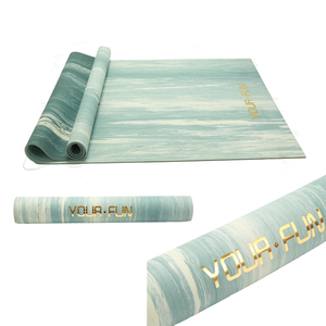 Bền màu xanh lá cây/Đen-Trắng tinh khiết cao su Yoga Mat 30,000 gấp thử nghiệm không có biến dạng màu sắc-Khối 30,000 gấp thử nghiệm bền không - Product Image 2