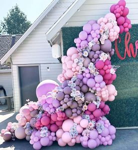 Màu hồng tím bóng Garland Hoa Oải Hương bóng bay khác nhau màu hồng hoa oải hương bóng vòm Kit cho sinh nhật Wedding party trang trí - Product Image 6