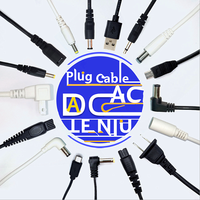 Adaptateur de prise mâle/femelle d'alimentation DC 5A avec contact en cuivre et boîtier en nylon avec connecteurs 5,5/2,1/2,5 mm