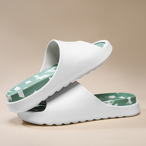 Pantuflas para Hombre y Mujer, Blancas, Antideslizantes, con Suela Gruesa, Sandalias para Exteriores, Zapatos de Inyección, Chanclas de Ocio para Adultos YB 2666 - Product Image 1
