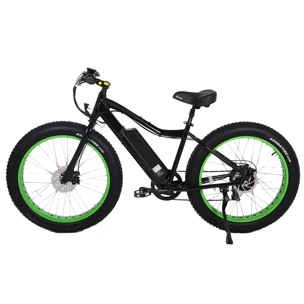Enduro movilidad verde bicicleta para trabajar 26 pulgadas bicicleta eléctrica grasa de neumáticos de Crusier ciclo bici E 7 velocidad de engranaje/8 divertido Motor trasero