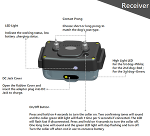 2400 मीटर रिमोट कंट्रोल डॉग कॉलर 3 कुत्तों के लिए रिचार्जेबल और इलेक्ट्रॉनिक शॉक कॉलर - Product Image 3
