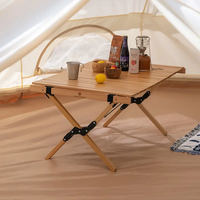 Prix d'usine Livraison rapide Table de camp portable Facile à transporter Barbecue Table de pique-nique de camping pliante avec sac de rangement