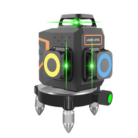 Mini niveau laser haute précision 360 degrés 5 lignes Lumière verte infrarouge Instrument de marquage pour la pose de carreaux de céramique Finition intérieure